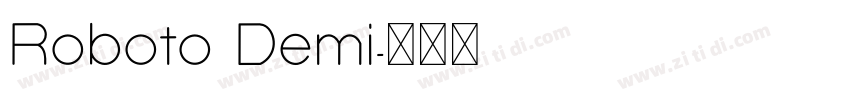 Roboto Demi字体转换